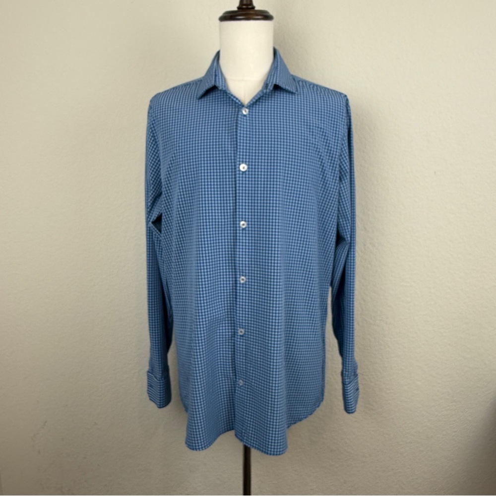 MIZZEN + MAIN Men’s Leeward Long Sleeve Performance Button Down | XL Trim Fit